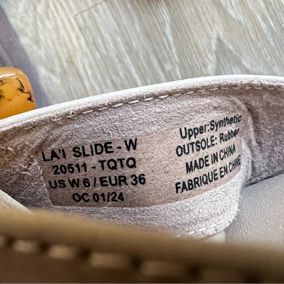 OluKai La‘i Slide Sandals Beige Women’s Size 6 - Picture 3 of 4